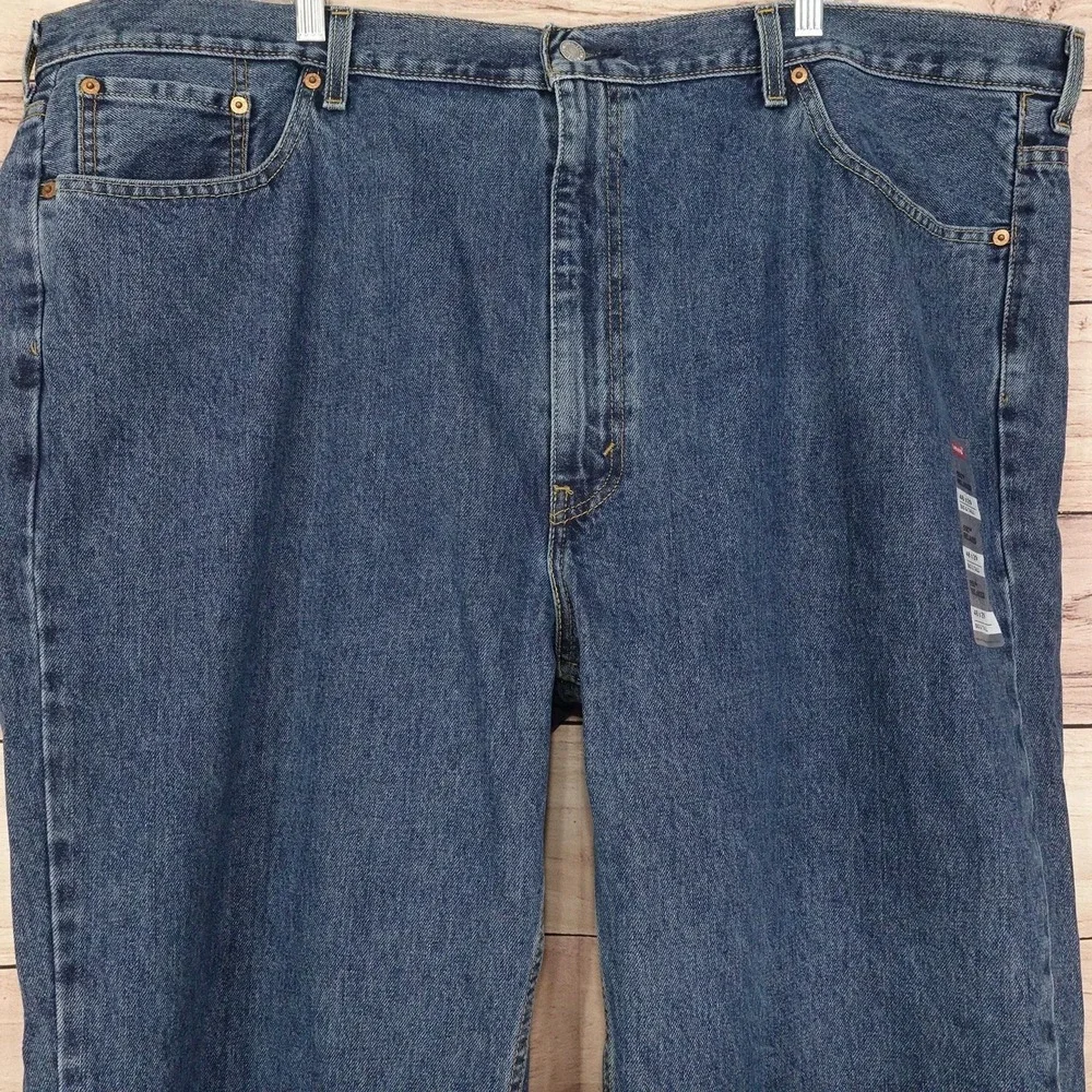 Levis 550 Relaxed Jeans Mens 48x29 Blue Medium Wash Tapered Denim